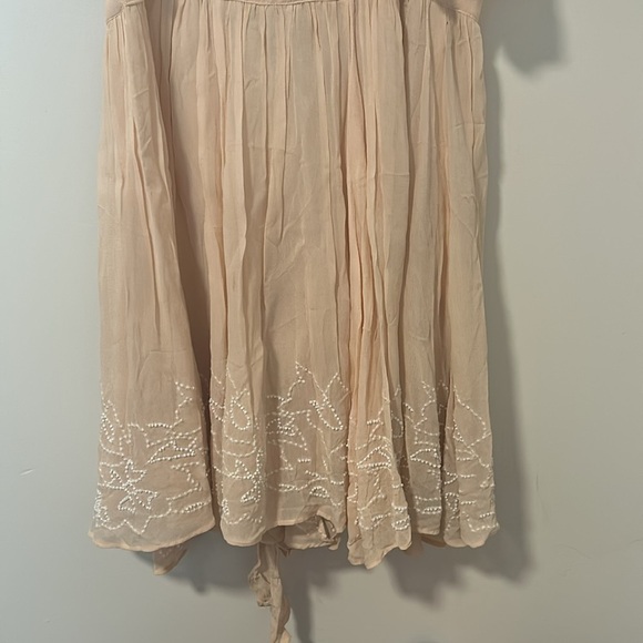 Free People Sylvia Embroidered Mini Wrap Dress Boho Size Small - Picture 6 of 6